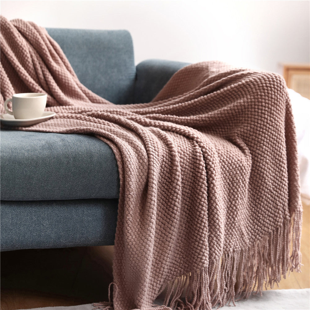 Knitted Sofa Blanket