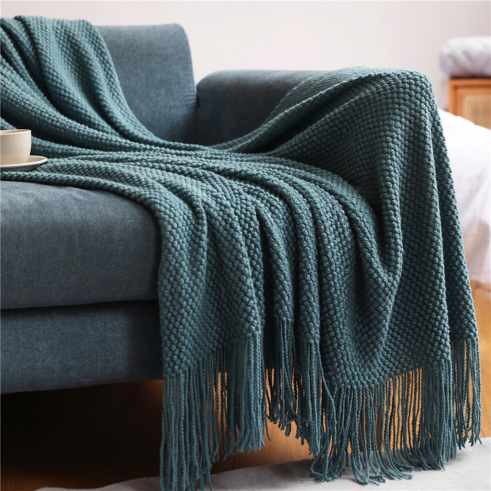 Knitted Sofa Blanket