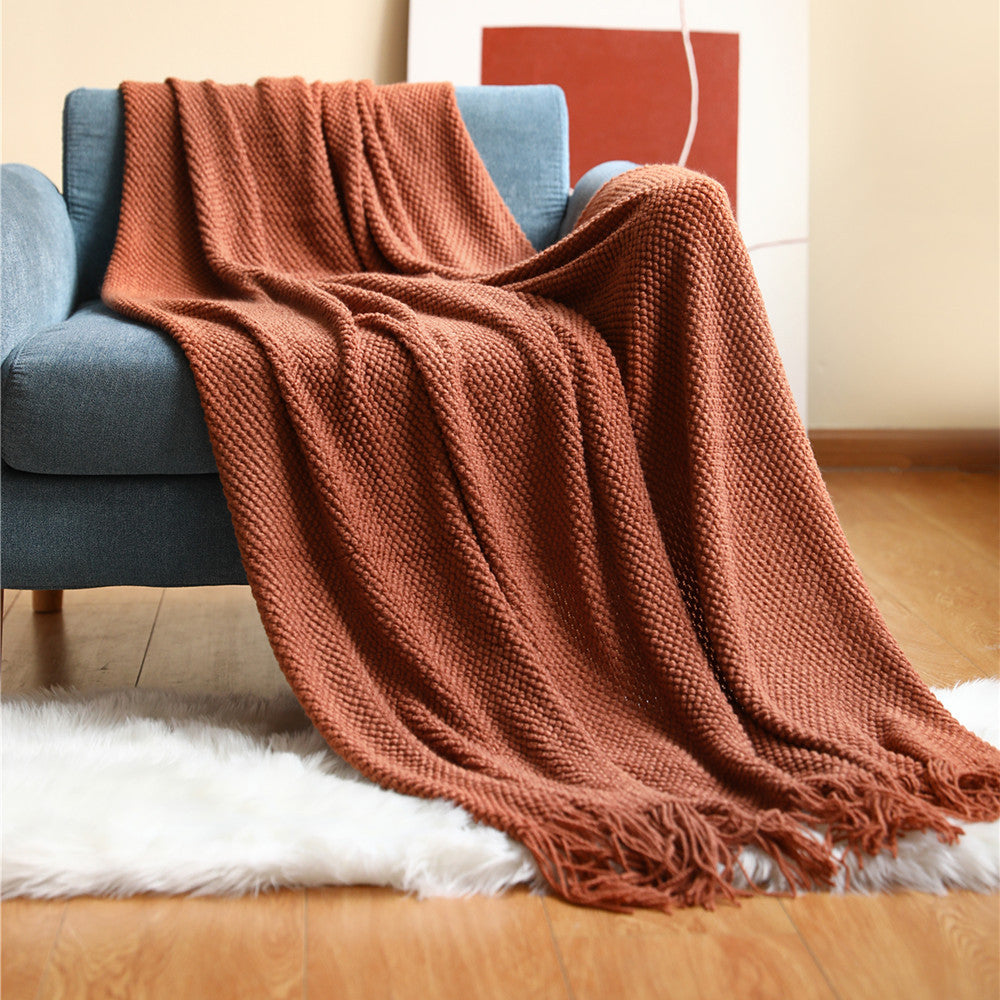 Knitted Sofa Blanket