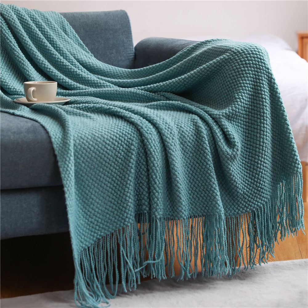 Knitted Sofa Blanket