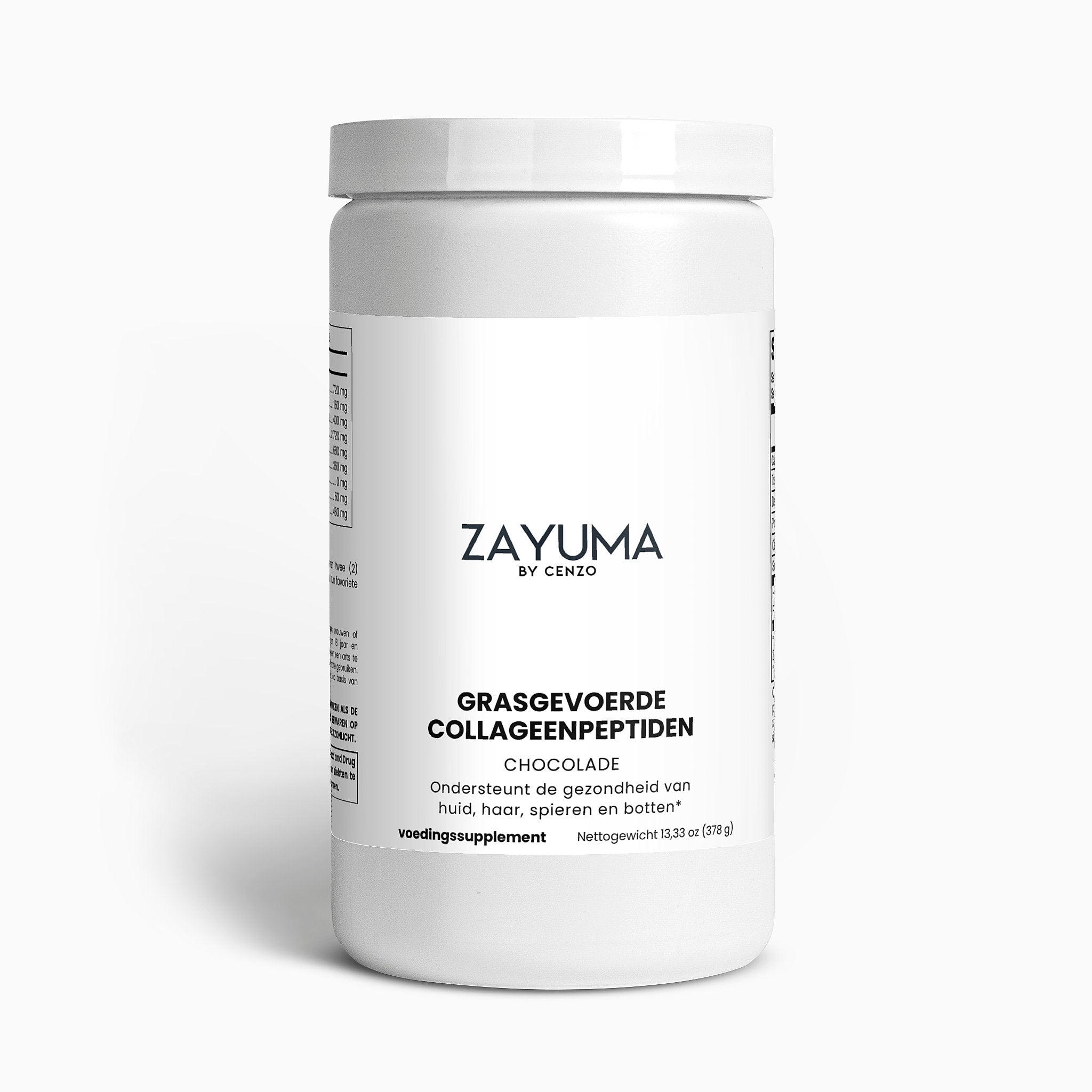 Grasgevoerd collageenpeptidepoeder (chocolade)