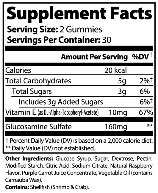 Gewrichtsondersteunende Gummies (Volwassenen)