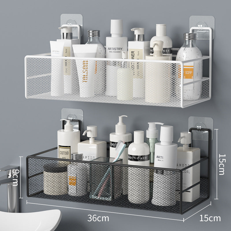 No-Drill Bathroom Shelf