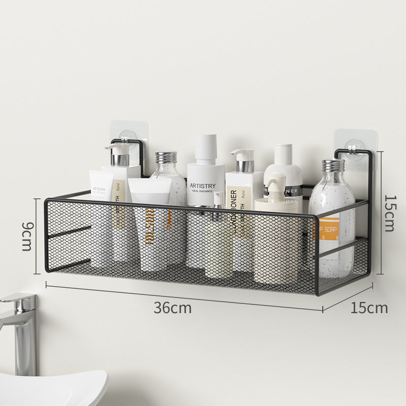 No-Drill Bathroom Shelf