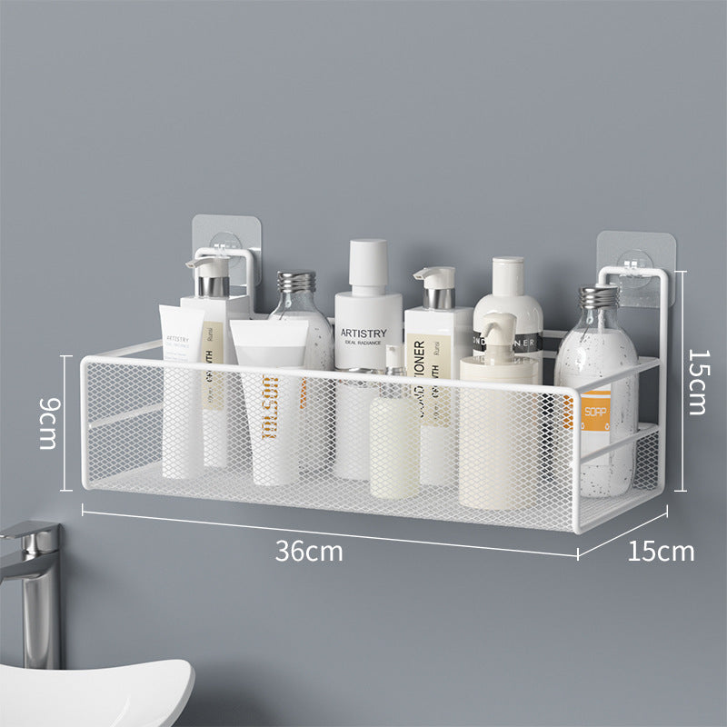 No-Drill Bathroom Shelf