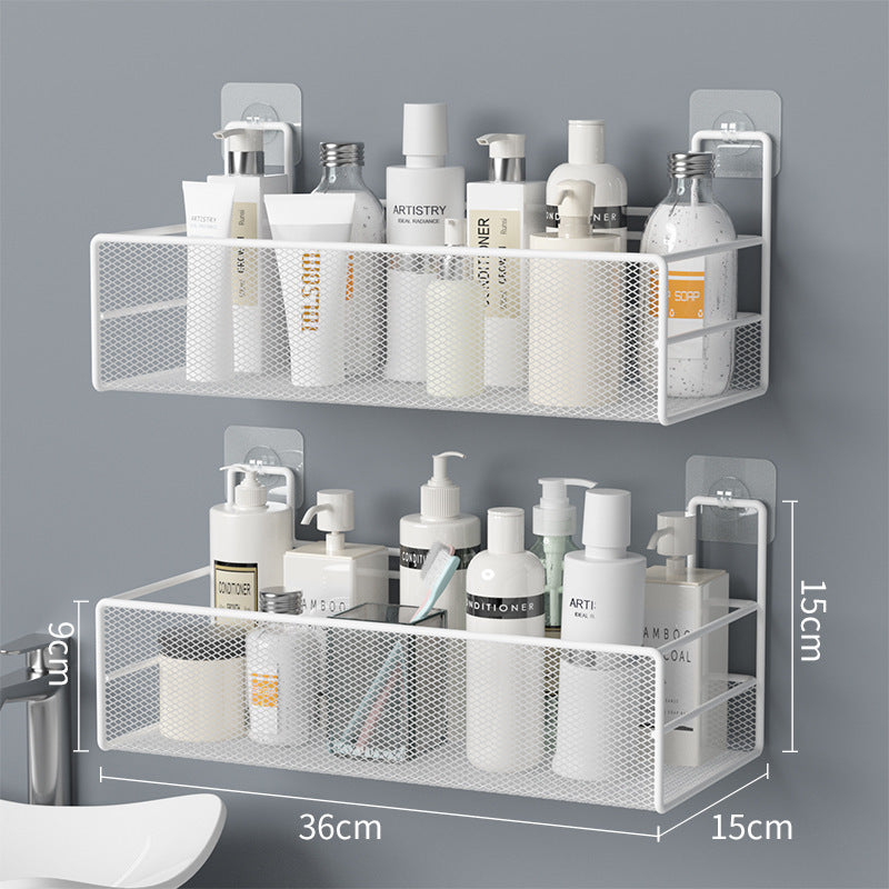 No-Drill Bathroom Shelf