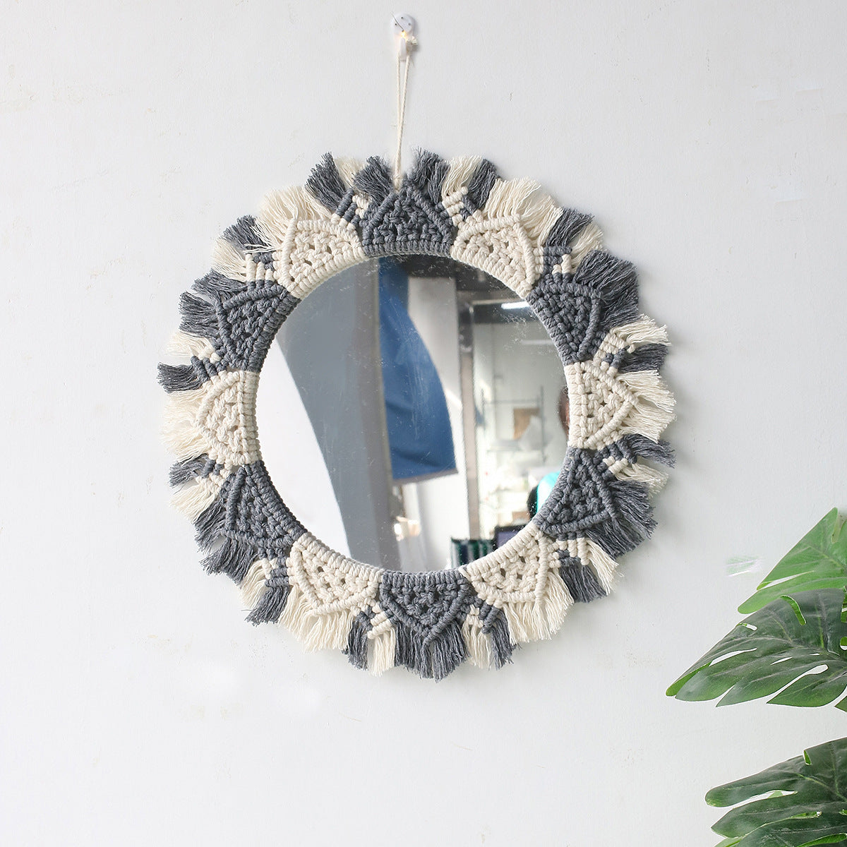 Handmade Woven Mirror