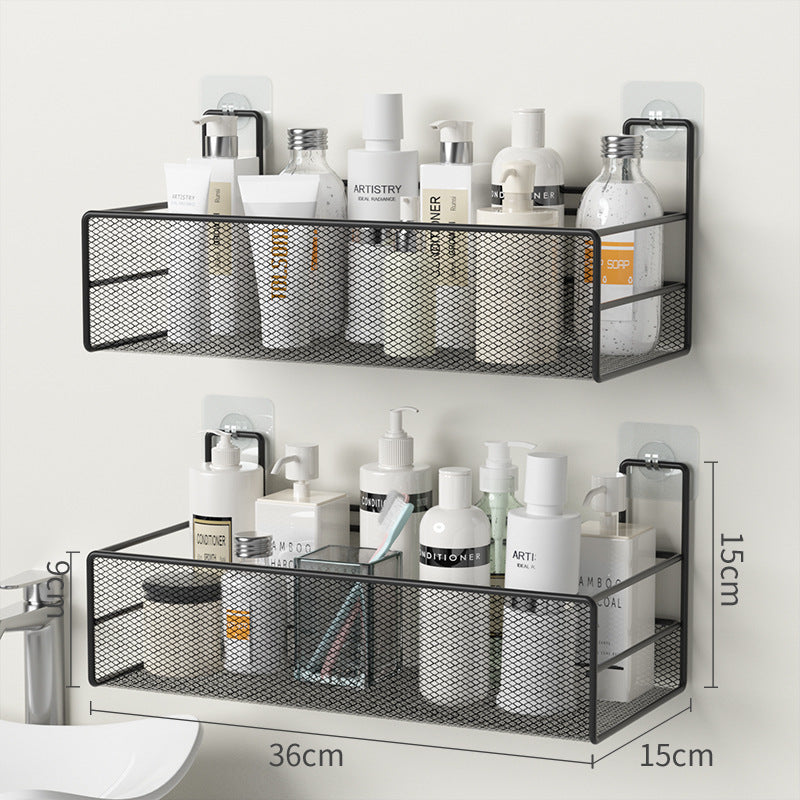 No-Drill Bathroom Shelf