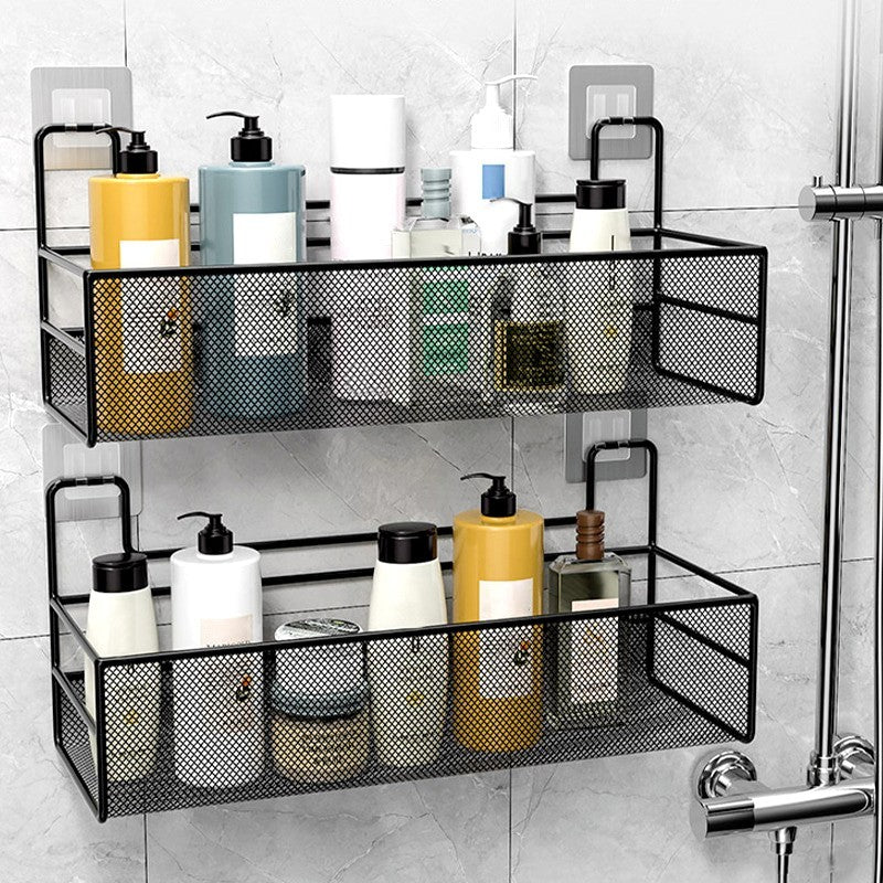 No-Drill Bathroom Shelf